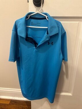 Under Armour boys Blue Performance Polo Shirt